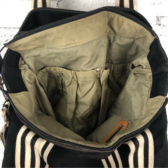 Pottery Barn Kids Black and Tan Striped Bag - Picture 9 of 12